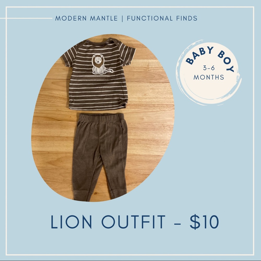 Child Of Mine 3-6M - Neutral Lion Outfit - EUC